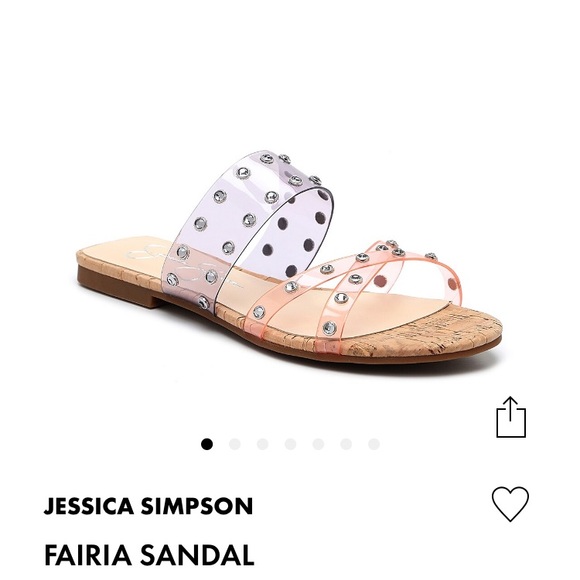 New Jessica Simpson Fairia Sandals multicolor rhinestone size 6.5 - Picture 5 of 7